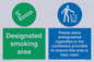 CS7900: Designated smoking area Please place extinguished cigarettes in the containers provided to ensure this area is kept clean