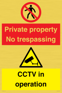 CT16702: Private Property / CCTV in operation