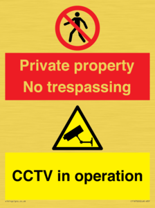 CT16702: Private Property / CCTV in operation