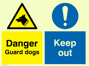 CU607: danger guard dogs keep out