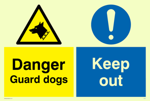 CU607: danger guard dogs keep out