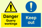 CU608: danger quarry workings keep out