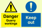 CU608: danger quarry workings keep out