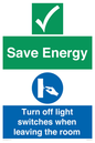 CV10591: Save Energy - Please Turn off lights when leaving the room