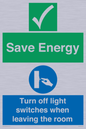 CV10591: Save Energy - Please Turn off lights when leaving the room