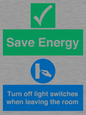 CV10591: Save Energy - Please Turn off lights when leaving the room