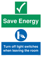 CV10591: Save Energy - Please Turn off lights when leaving the room