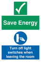 CV10591: Save Energy - Please Turn off lights when leaving the room