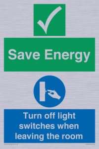 CV10591: Save Energy - Please Turn off lights when leaving the room