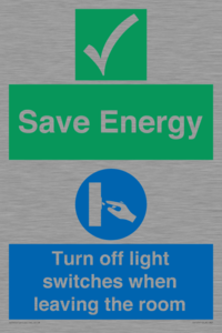 CV10591: Save Energy - Please Turn off lights when leaving the room