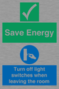 CV10591: Save Energy - Please Turn off lights when leaving the room