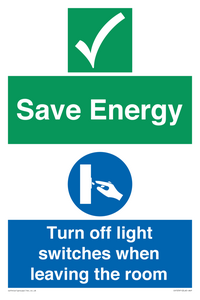 CV10591: Save Energy - Please Turn off lights when leaving the room