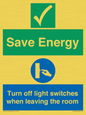 CV10591: Save Energy - Please Turn off lights when leaving the room