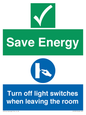 CV10591: Save Energy - Please Turn off lights when leaving the room
