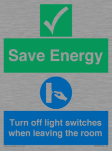 CV10591: Save Energy - Please Turn off lights when leaving the room