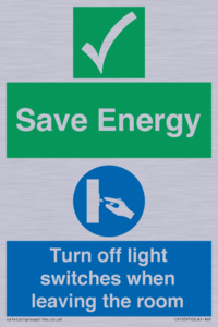 CV10591: Save Energy - Please Turn off lights when leaving the room