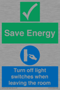 CV10591: Save Energy - Please Turn off lights when leaving the room