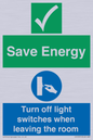CV10591: Save Energy - Please Turn off lights when leaving the room