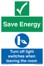 CV10591: Save Energy - Please Turn off lights when leaving the room