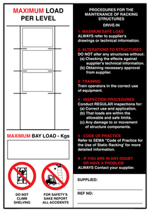 CV13000: DRIVE-IN RACKING STRUCTURES