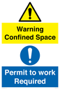 CV13205: Warning Confined Space Permit to work Required