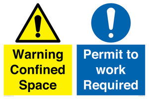 CV13205: Warning Confined Space Permit to work Required