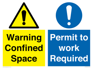 CV13205: Warning Confined Space Permit to work Required