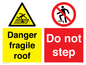 CV13232: Danger fragile roof - Do not step