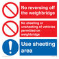 CV13390: Weighbridge sheeting combination sign