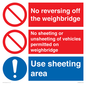 CV13390: Weighbridge sheeting combination sign
