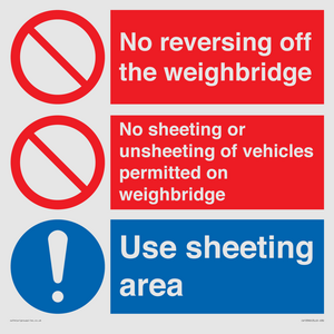 CV13390: Weighbridge sheeting combination sign