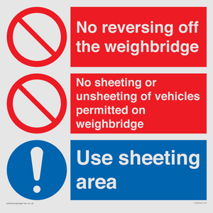 CV13390: Weighbridge sheeting combination sign