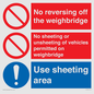 CV13390: Weighbridge sheeting combination sign