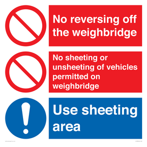 CV13390: Weighbridge sheeting combination sign