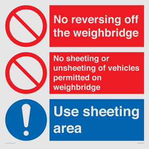 CV13390: Weighbridge sheeting combination sign