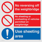 CV13390: Weighbridge sheeting combination sign