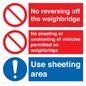 CV13390: Weighbridge sheeting combination sign