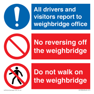 CV13392: Weighbridge combination sign