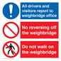 CV13392: Weighbridge combination sign