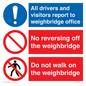 CV13392: Weighbridge combination sign