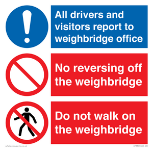 CV13392: Weighbridge combination sign