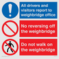 CV13392: Weighbridge combination sign