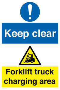 CV14095: Forklift charging area keep clear