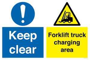 CV14095: Forklift charging area keep clear
