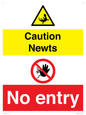 CV16887: Caution Newts No entry