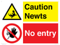CV16887: Caution Newts No entry