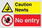 CV16887: Caution Newts No entry