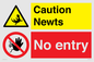 CV16887: Caution Newts No entry