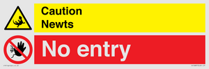 CV16887: Caution Newts No entry