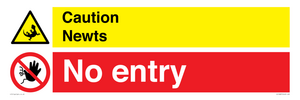 CV16887: Caution Newts No entry